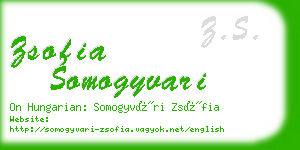 zsofia somogyvari business card